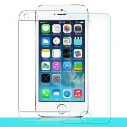 „Nillkin“ 9H Tempered Glass ekrāna aizsargstikls 0.33 mm + aizsargplēve aizmugurējām vāciņam (iPhone 5 / 5S)