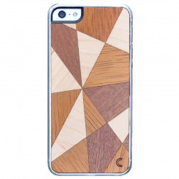 „Crafted Cover“ dabīga koka apvalks - Mozaīkas II (iPhone 5 / 5S / SE 2016)