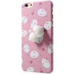 „Squezy“ Rabbit plastmasas apvalks - rozs (iPhone 6 / 6s)