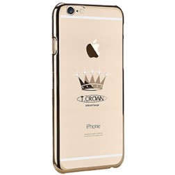 „X-Fitted“ Crown Swarovski apvalks - zelta (iPhone 6 / 6S)