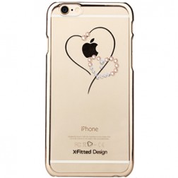 „X-Fitted“ Telesthesia Swarovski apvalks - zelta (iPhone 6 / 6S)