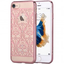 „Devia“ Baroque Swarovski apvalks - rozs (iPhone 7 / 8 / SE 2020)