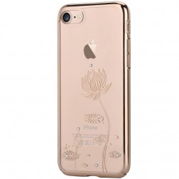 „Devia“ Lotus Swarovski apvalks - zelta (iPhone 7 / 8 / SE 2020 / SE 2022)