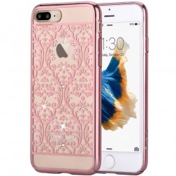 „Devia“ Baroque Swarovski apvalks - rozs (iPhone 7 Plus / 8 Plus)