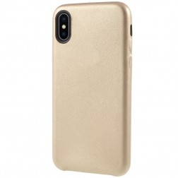 Soft Slim ādas apvalks - zelta (iPhone X / Xs)