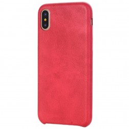 Slim Leather ādas apvalks - sarkans (iPhone X / Xs)