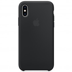 Oficiāls „Apple“ Silicone Case apvalks - melns (iPhone X / Xs)