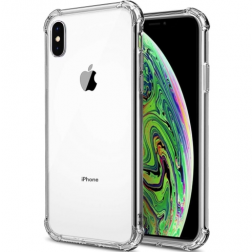 Pastiprinātas aizsardzības cieta silikona (TPU) vāciņš - dzidrs (iPhone X / Xs)