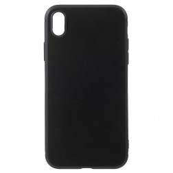 Cieta silikona apvalks - melns (iPhone Xr)