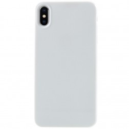 Cieta silikona apvalks - balts (iPhone Xs Max)