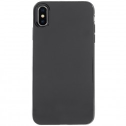 Cieta silikona apvalks - melns (iPhone Xs Max)