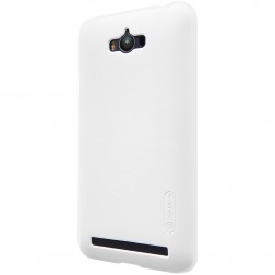 „Nillkin“ Frosted Shield apvalks - balts + ekrāna aizsargplēve (Zenfone Max)