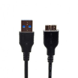 Micro USB 3.0 vads - melns (1 m.)
