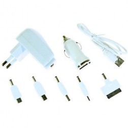 „Bottari“ lādētāju komplekts (1 A) ar USB vadu
