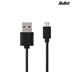 „Bullet“ micro USB vads - melns (3 m.)