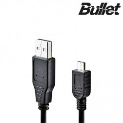 „Bullet“ micro USB vads - melns (1 m.)