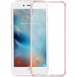 „Calans“ Tempered Glass pilnīgi aizsedzams ekrāna aizsargstikls 0.2 mm - rozs (iPhone 7 / 8 / SE 2020 / SE 2022)