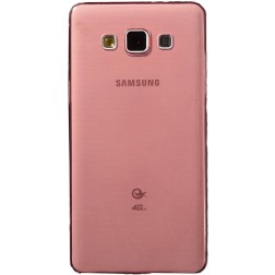 Planākais TPU dzidrs apvalks - sarkans (Galaxy A5 2015)