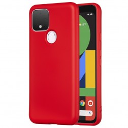 „Shell“ cieta silikona (TPU) apvalks - sarkans (Pixel 4A 5G)
