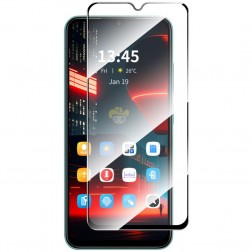 „Hat-Prince“ Tempered Glass ekrāna aizsargstikls 0.26 mm - melns (Honor X5 Plus / X6a 4G)