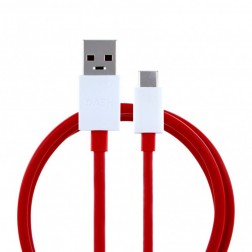 „OnePlus“ Fast Charging USB Type-C vads - sarkans (1 m.)