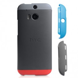 Oficiāls „HTC“ Double-Dip apvalks - pelēks (One M8 / One M8s)