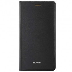 „Huawei“ Flip Cover atvērams maciņš - melns (P8)
