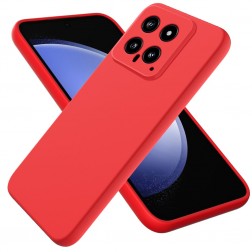 „Shell“ cieta silikona (TPU) apvalks - sarkans (Xiaomi 14)
