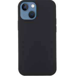 "Shell" MagSafe cieta silikona (TPU) apvalks - melns (iPhone 14)