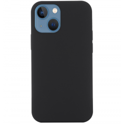 "Shell" MagSafe cieta silikona (TPU) apvalks - melns (iPhone 15 Plus)