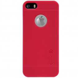 „Nillkin“ Frosted Shield futrālis - sarkans + ekrāna aizsargplēve (iPhone 5 / 5S / SE 2016)