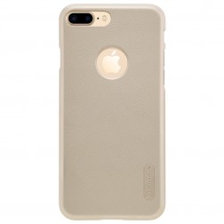 „Nillkin“ Frosted Shield apvalks - zelta + ekrāna aizsargplēve (iPhone 7 Plus / 8 Plus)