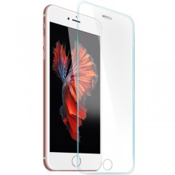 Pilnīgi aizsedzams ekrāna aizsargstikls ar silikona (TPU) sānu apmale (0,3 mm) - dzidrs (iPhone 6 Plus / 6s Plus)