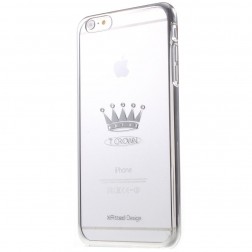 „X-Fitted“ Crown Swarovski apvalks - sudrabs (iPhone 6 Plus / 6s Plus)