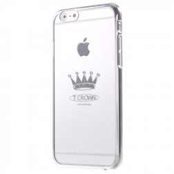 „X-Fitted“ Crown Swarovski apvalks - sudrabs (iPhone 6 / 6S)