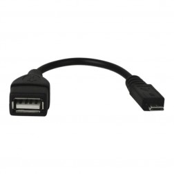 Micro USB OTG vads - melns