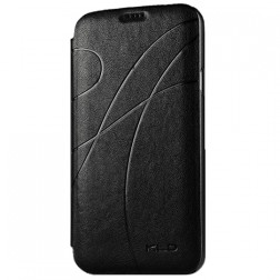 „Kalaideng“ Oscar atvēramais maciņš - melns (Galaxy S5 / S5 Neo)