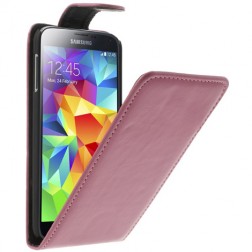 Klasisks atvēramais futrālis - rozs (Galaxy S5 / S5 Neo)