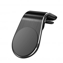 „L Shape“ Magnet universāls telefona turētājs (restēm) - melns