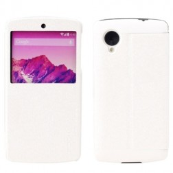 „Rock“ Excel atvēramais maciņš - balts (Nexus 5)