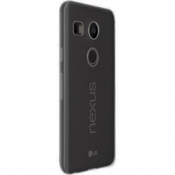 Planākais TPU dzidrs apvalks - pelēks (Nexus 5X)