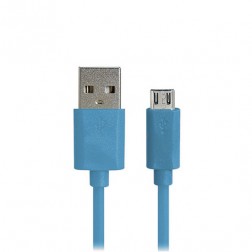 Micro USB 1.0 vads - zils (1 m.)
