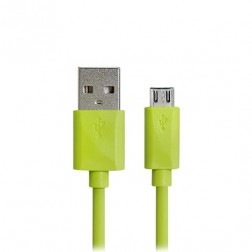 Micro USB 1.0 vads - zaļš (1 m.)