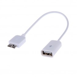 Micro USB 3.0 OTG vads - balts