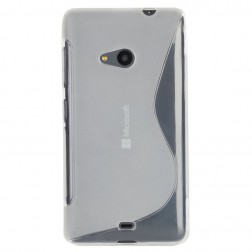 Cieta silikona (TPU) apvalks - dzidrs (Lumia 535)