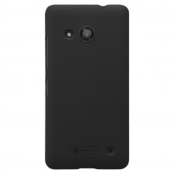 „Nillkin“ Frosted Shield apvalks - melns + ekrāna aizsargplēve (Lumia 550)