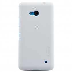 „Nillkin“ Frosted Shield apvalks - balts + ekrāna aizsargplēve (Lumia 640)