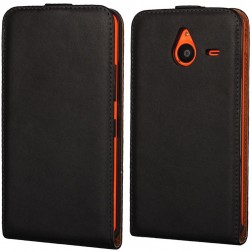 Klasisks atvēramais maciņš - melns (Lumia 640 XL)