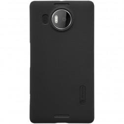 „Nillkin“ Frosted Shield apvalks - melns + ekrāna aizsargplēve (Lumia 950 XL)