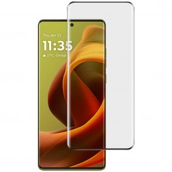 "Imak" Tempered Glass 3D pilnīgi aizsedzams ekrāna aizsargstikls - melns (Motorola Moto G85 5G / S50 Neo 5G)